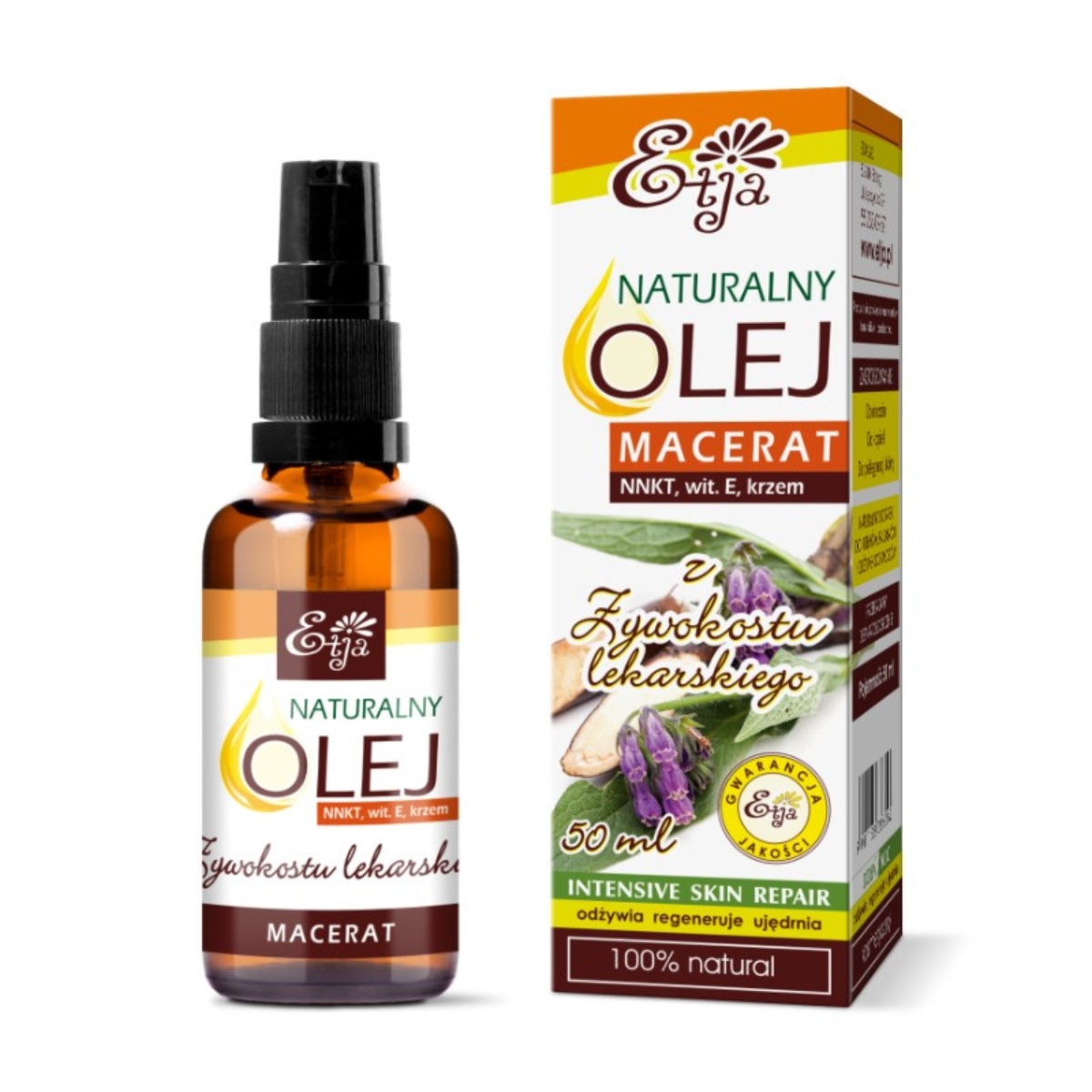 Etja - naturalny olej macerat z żywokostu lekarskiego, 50 ml