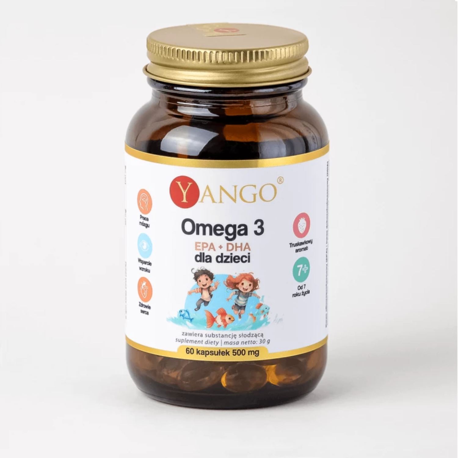 Yango omega 3 epa+dha dla dzieci, 60 kapsułek