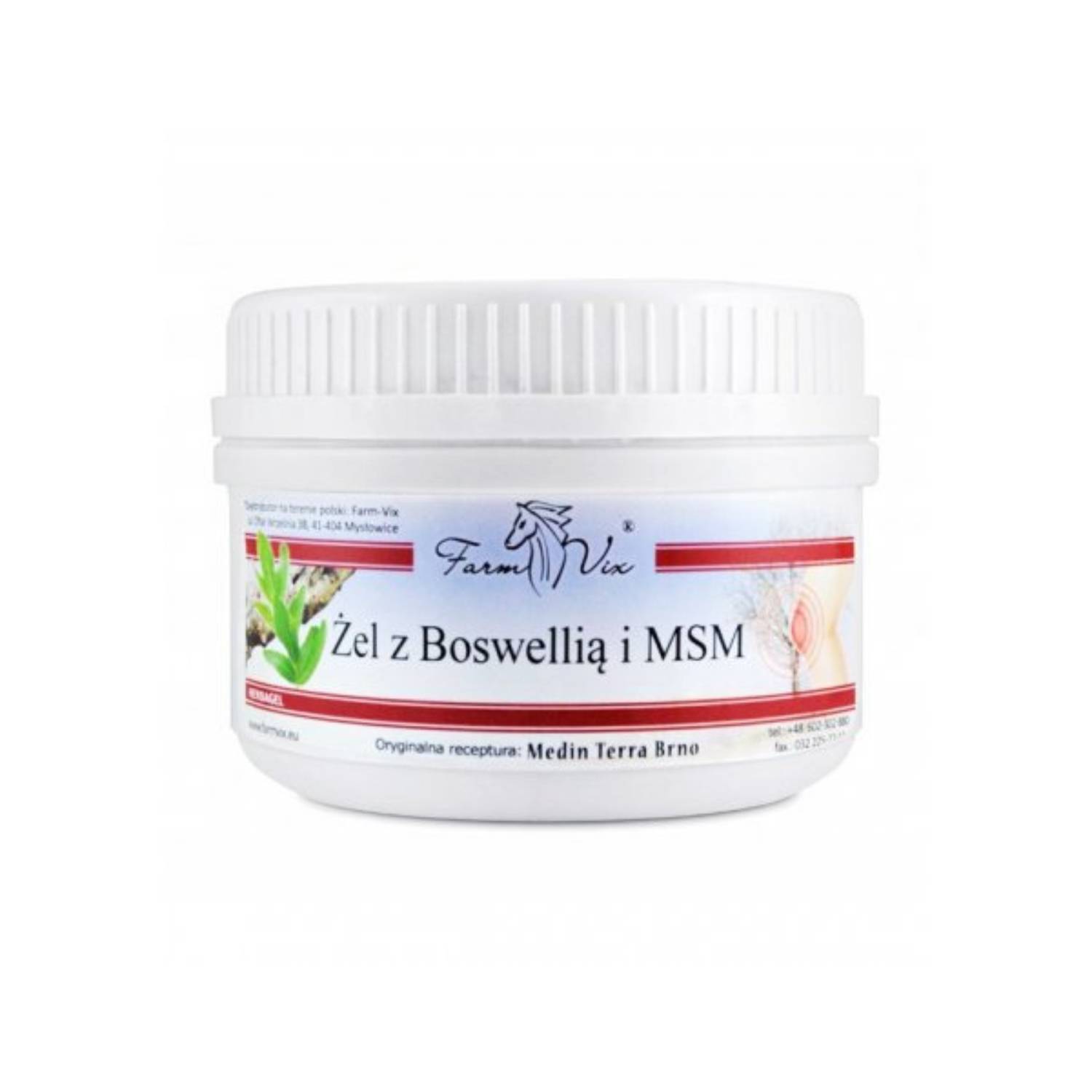 Farm-vix - żel z boswellią i msm, aktywny żel rozluźniający, 350 g