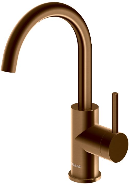 Kohlman Axel Brushed Copper bateria umywalkowa stojąca miedź szczotkowana QB150ABC