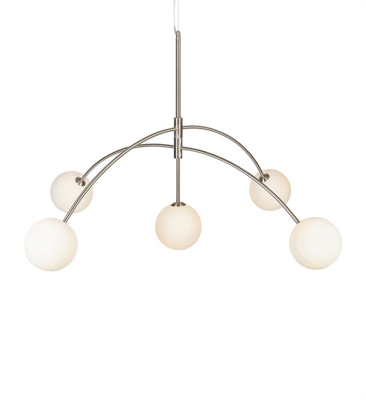 Markslöjd Heaven lampa wisząca 5x28W stal/biały 107559