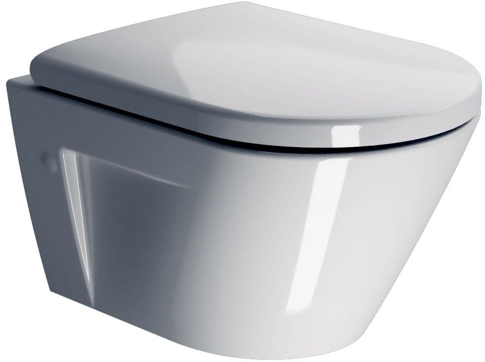GSI Norm miska WC wisząca bez kołnierza Swirlflush ExtraGlaze biała 861611