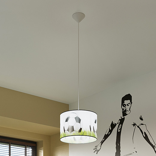 Sollux Lighting Piłka lampa wisząca 1x15 W biała-czarna-zielona SL.1428