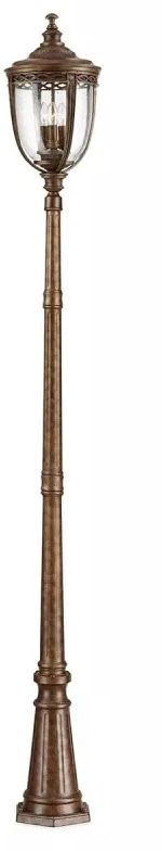 Elstead Lighting English Bridle lampa stojąca zewnętrzna 3x60 W brązowa FE-EB5-L-BRB