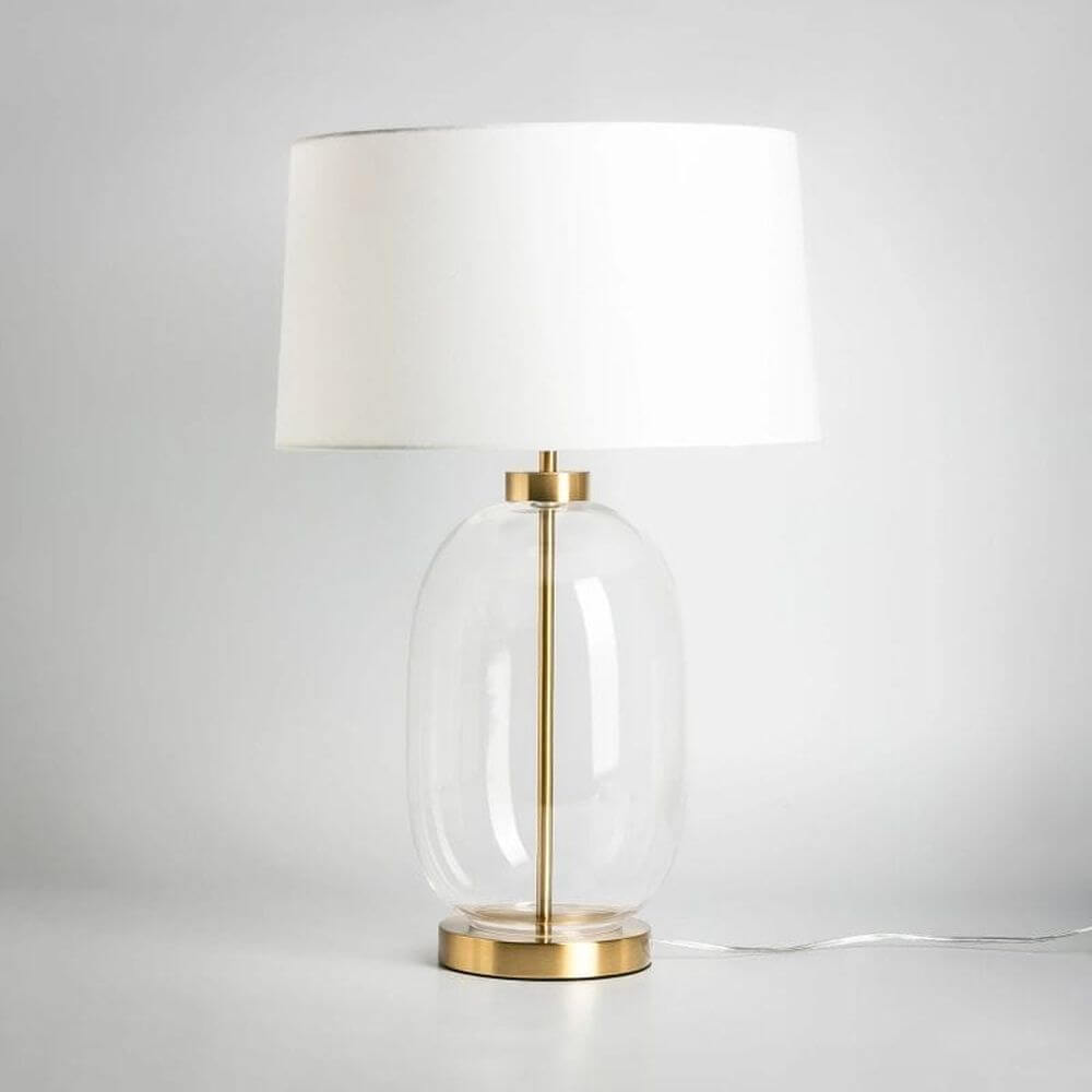 Zuma Line Vaze lampa stołowa 1x40 W biała-złota T4108-WH+CL