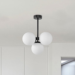 Kaja Inez lampa podsufitowa 5x10 W biała-czarna K-5361
