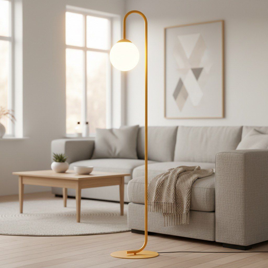 Emibig Flor lampa stojąca 1x10 W pomarańczowa 1499/LP1