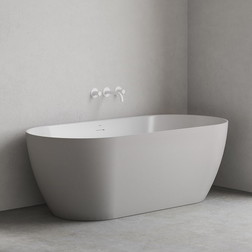 Ravak Freedom O Tec wanna wolnostojąca 170x77 cm owalna biały/Smoke Grey CD31500000