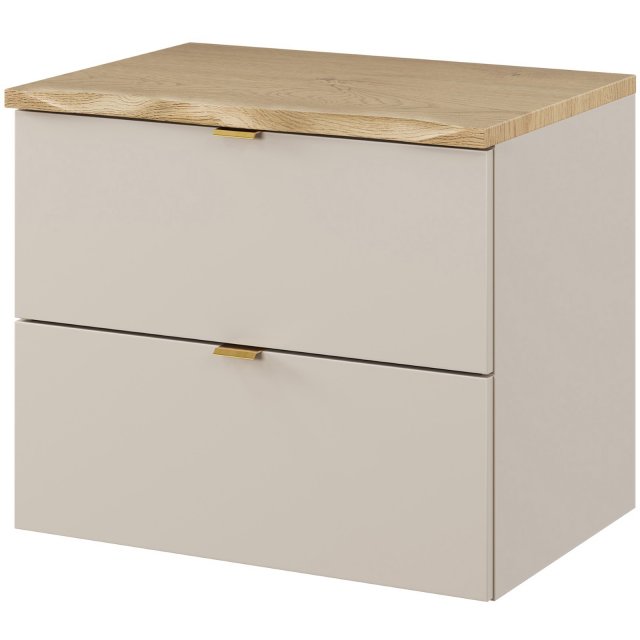 COMAD Szafka podumywalkowa DALIA CASHMERE z blatem NATURE CREMONA 60