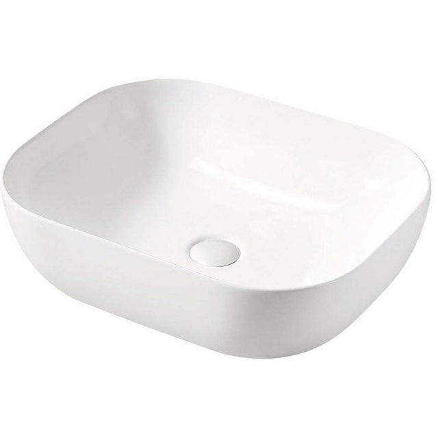 COMAD Umywalka nablatowa SMILE WHITE 50 ceramiczna