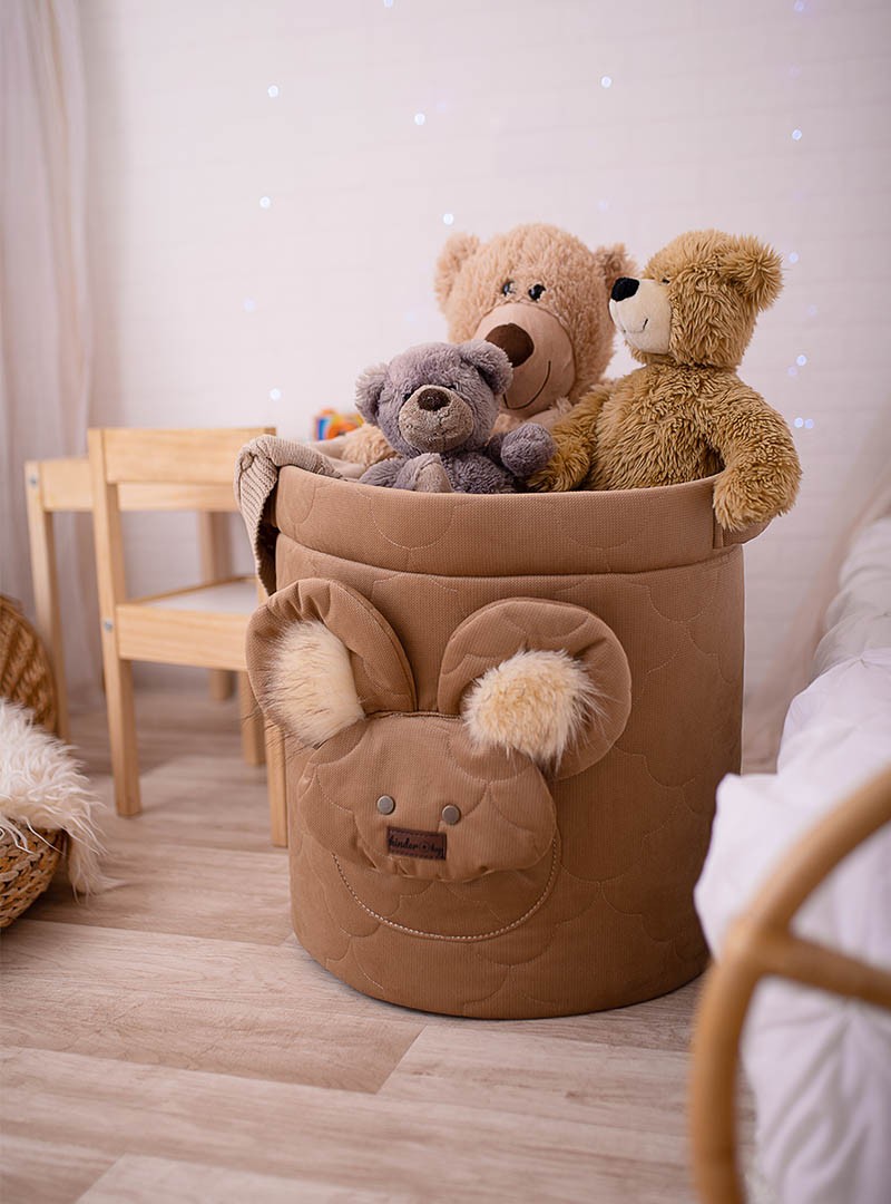 Kosz na zabawki Caramel Teddy in Clouds Bez dodatkowej osłonki