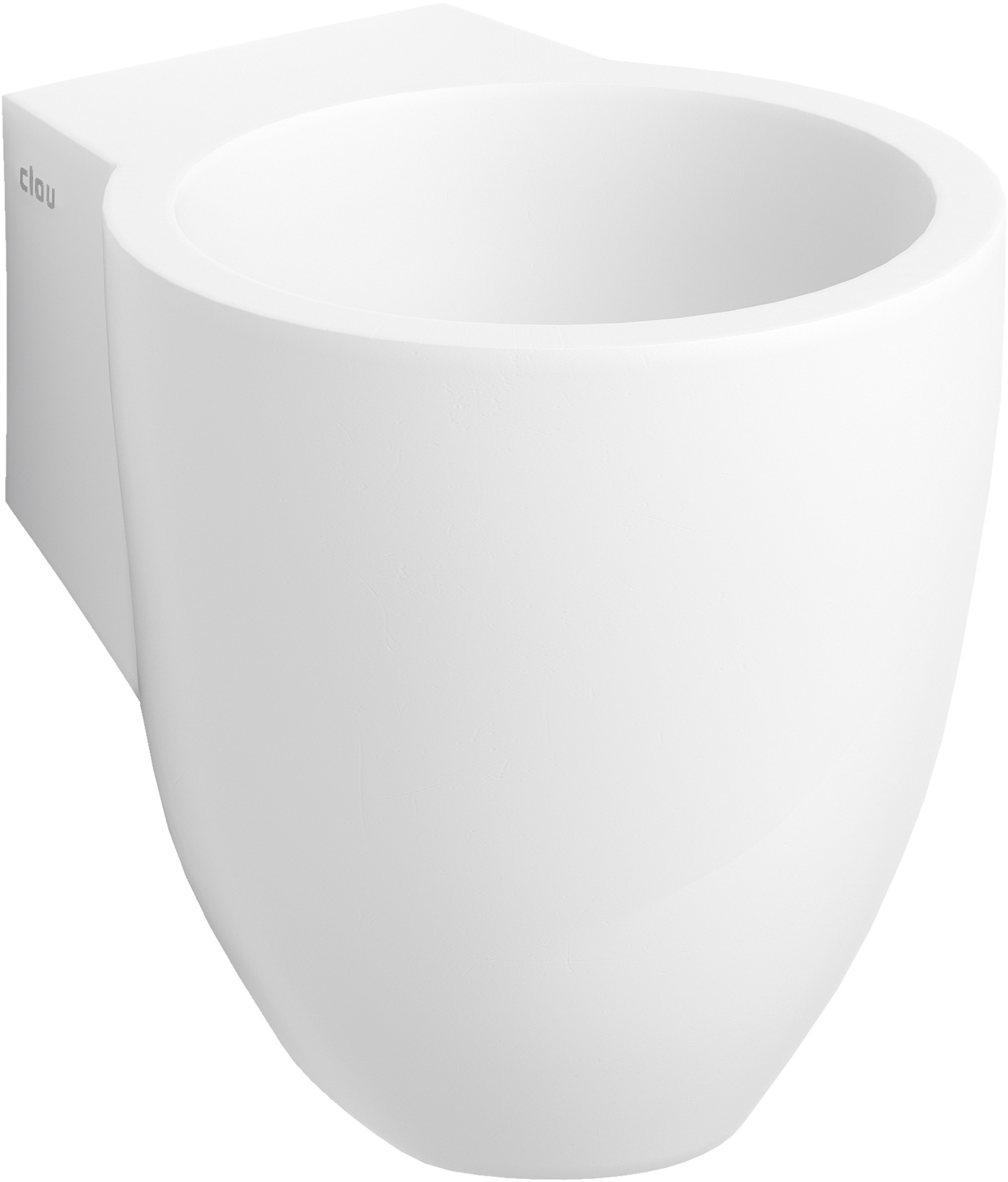 Darmowa Dostawa - Umywalka 31.5x27 cm okrągła ścienna biała Clou Flush CL0313061