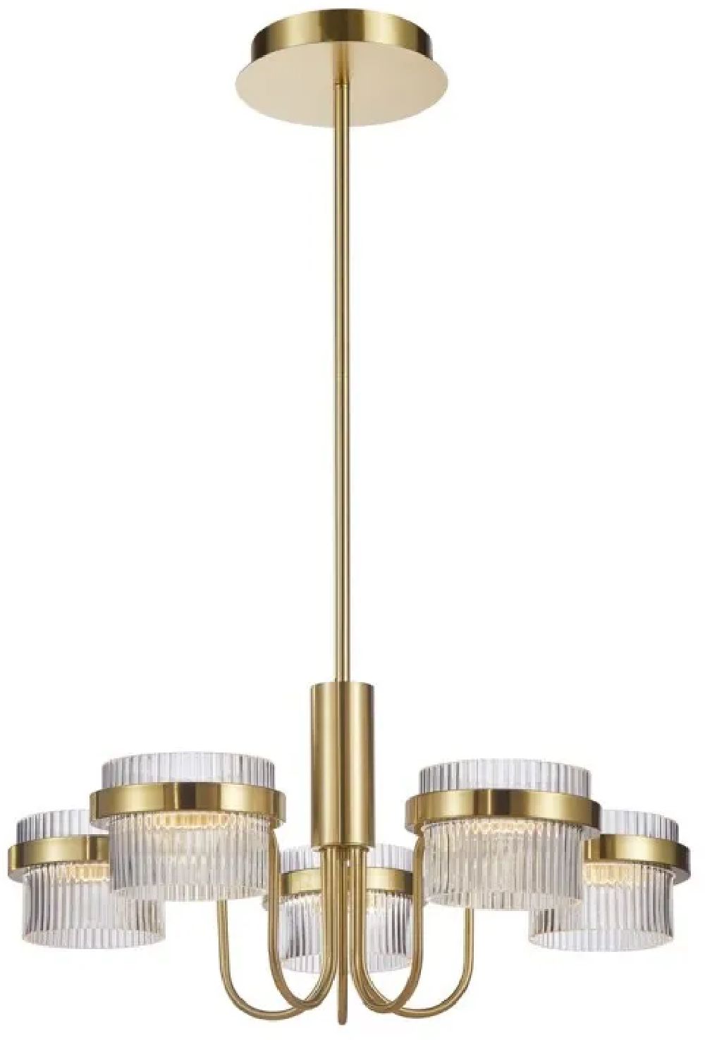 Darmowa Dostawa - Lampa podsufitowa 4x40 W złota Italux Tiara PND77362540WGD