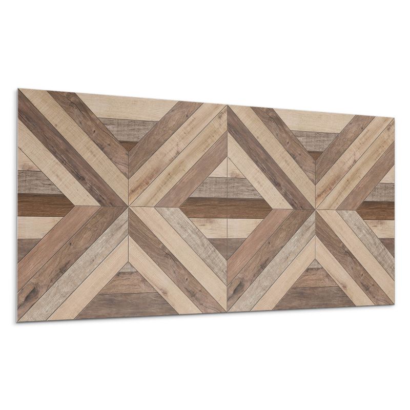 Panel samoprzylepny Wallfluent 120x60 cm Motyw naturalnych desek w odcieniach brązu 1 szt.