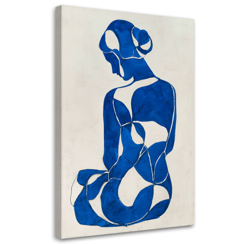 Obraz do salonu sypialni biura loftu Feeby Siedząca kobieta abstrakcja 30x45cm 1szt