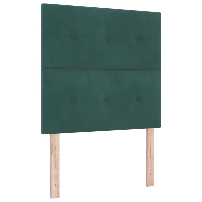 Łóżko z materacem WaszeMeble 120x200 cm Ciemna zieleń aksamit WM-3339827 1 szt.