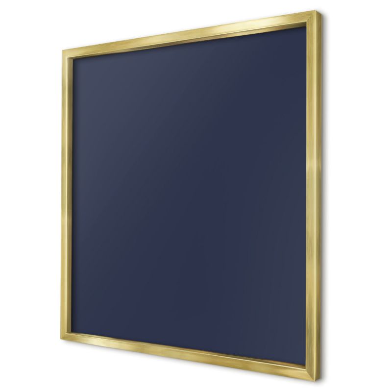 Tablica magnetyczna dekoracyjna Wallfluent 50x50 Ciemny granatowy w złotej ramie 1szt