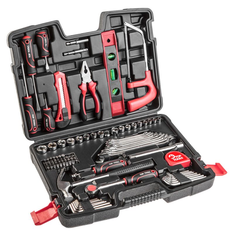 Klucze nasadowe Top Tools 1/4", 3/8", 100 szt. 1 kpl