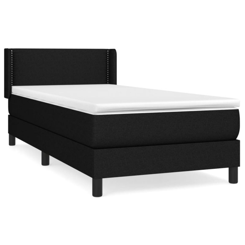 Łóżko z materacem WaszeMeble 90x190 cm czarny WM-3129595 1 szt.