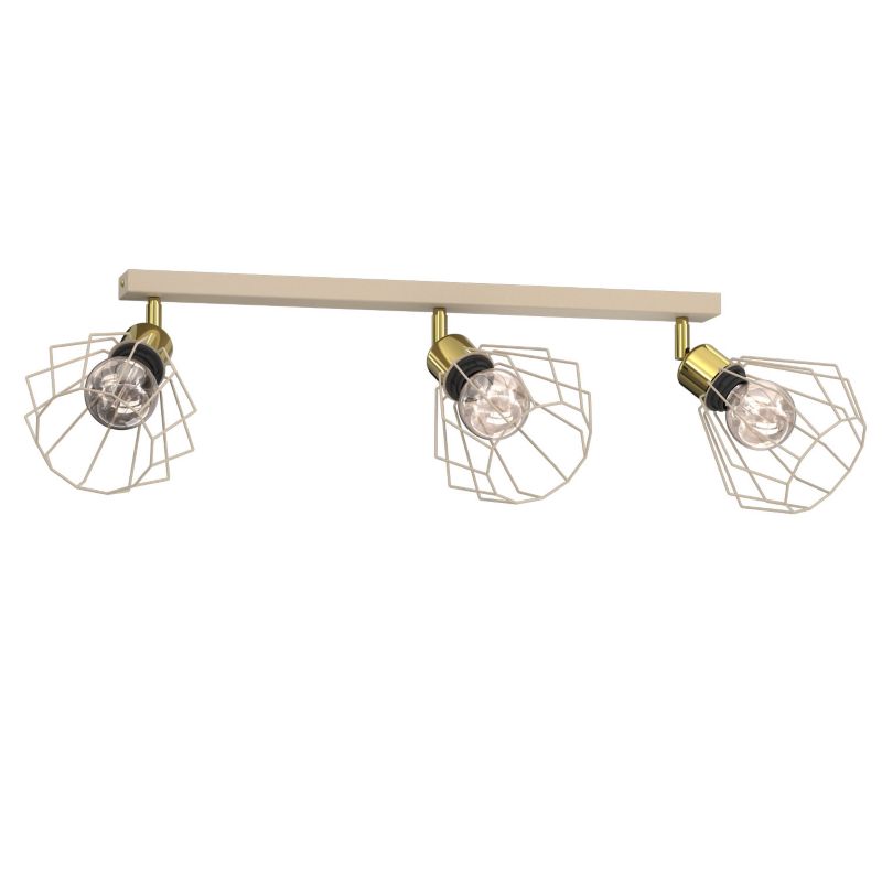 Lampa wisząca Luminex Parkla beżowa 3xE27x15W IP20 wym:26x90x16cm - 1 szt.