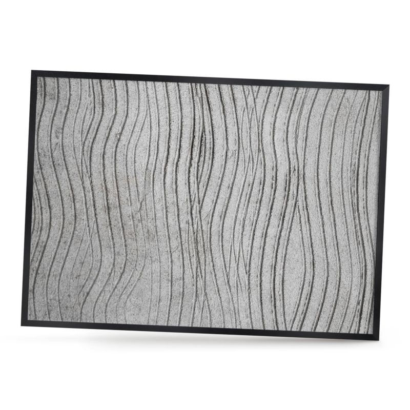Tablica magnetyczna dekoracyjna ArtPrintCave 70x50 Szare fale w czarnej ramie 1szt