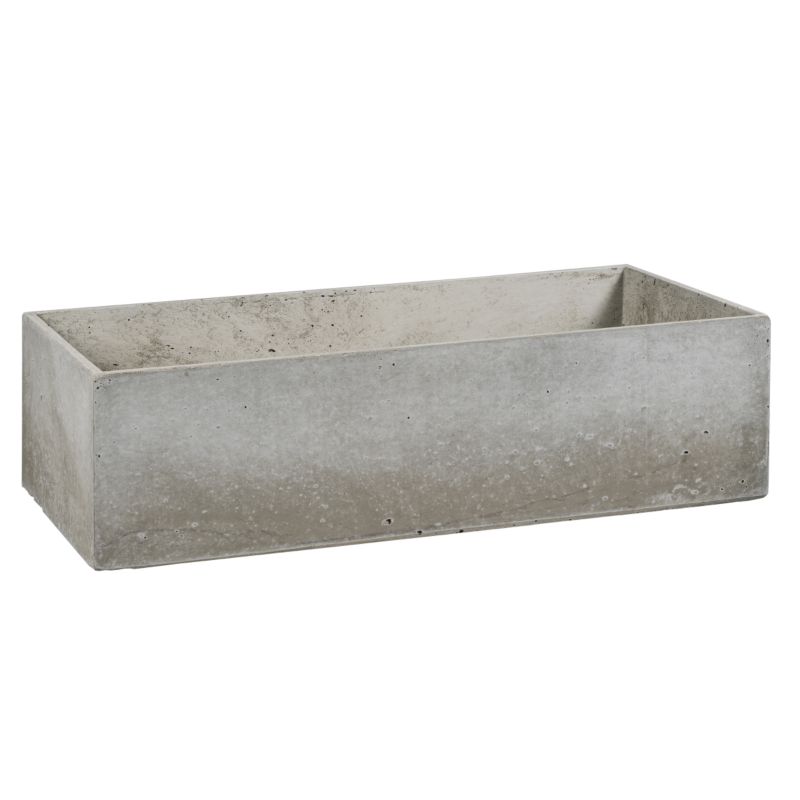 Donica Zadora Betonowa Zewnętrzna BOX L 90x45x25 szary naturalny 1 szt
