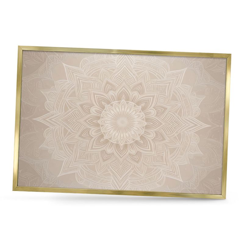 Ozdobna tablica na magnesy ArtPrintCave 60x40 Mandala wzór w złotej ramie 1szt