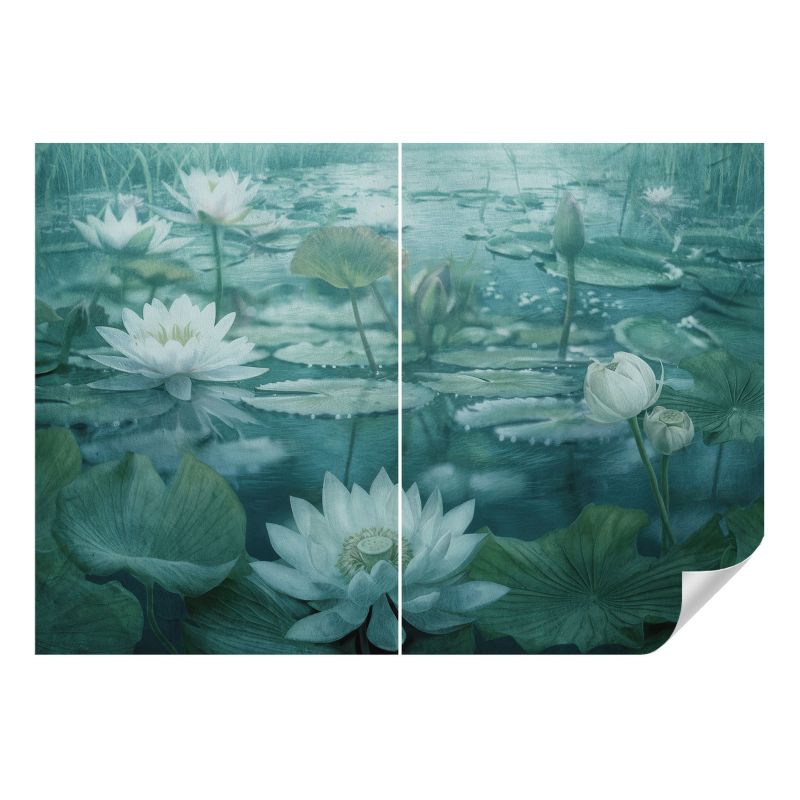 Fototapeta samoprzylepna Wallfluent 208x146 cm Wodne kwiaty Dla Miłośników Natury I Spokoju 1 szt.