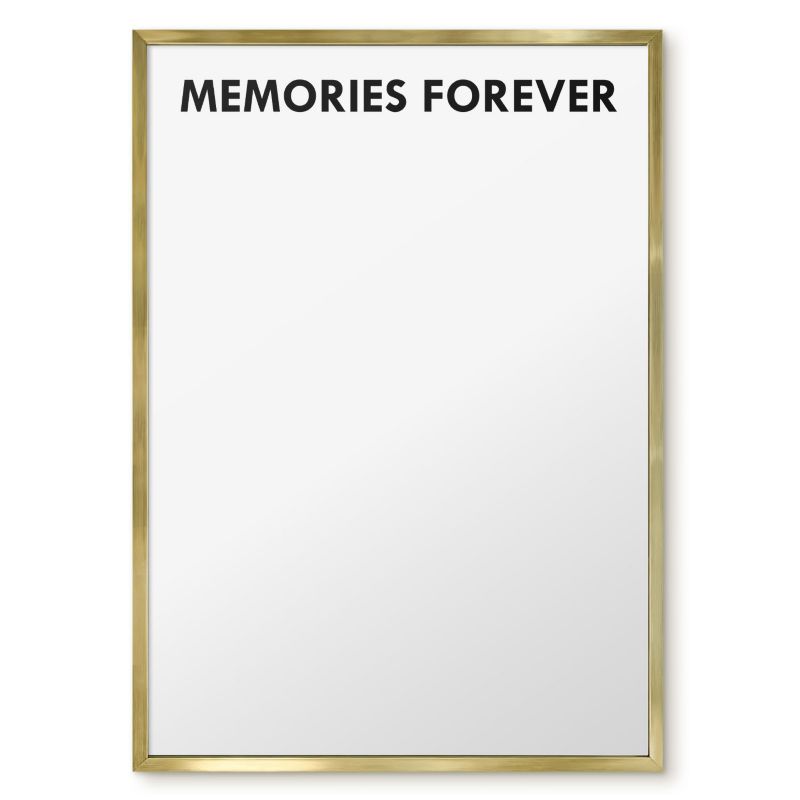 Tablica Magnetyczna Do Salonu Tulup 50x70 cm Memories forever 2 - Złota rama Do salonu, sypialni 1 szt.