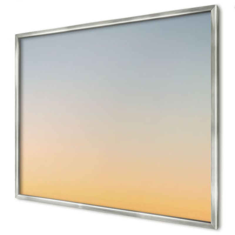 Ozdobna tablica na magnesy Wallfluent 80x60 Pastelowy gradient w srebrnej ramie 1szt