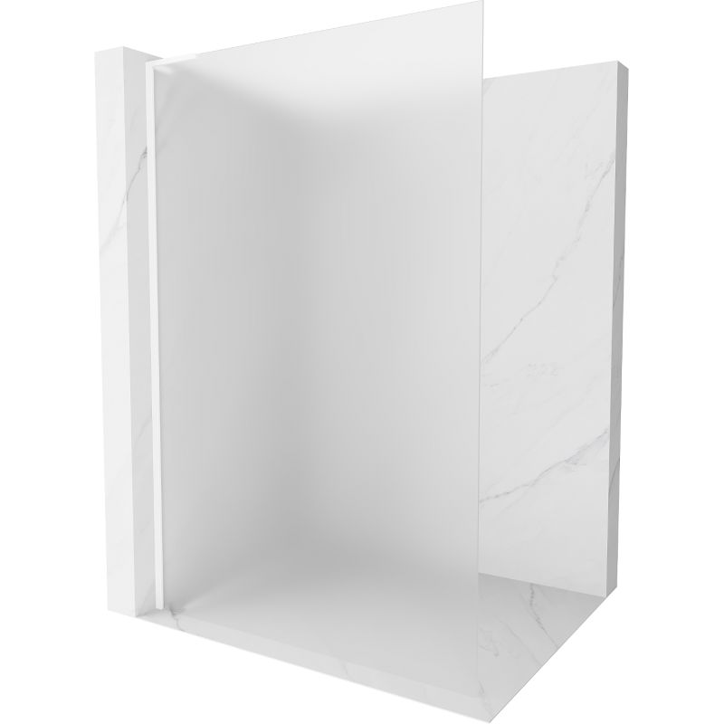 Ścianka prysznicowa Mexen Kioto L szron biała 80x200 cm 800-080-103-20-30 1 szt.