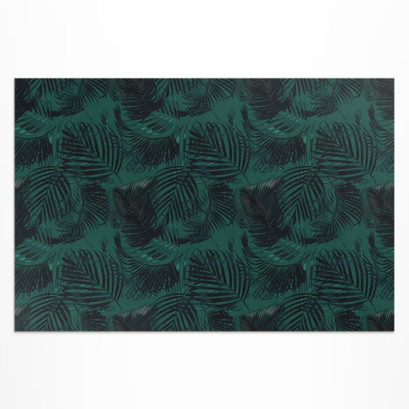 Dywan Winylowy Z Nadrukiem Wallfluent 100x150 cm Tropikalne liście dżungli 1 szt.