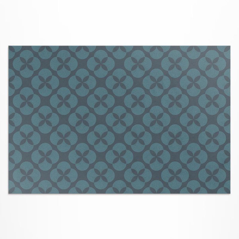 Dywan Winylowy Zewnętrzny Wallfluent 140x210 cm Czterolistne koniczyny wzór geometryczny 1 szt.