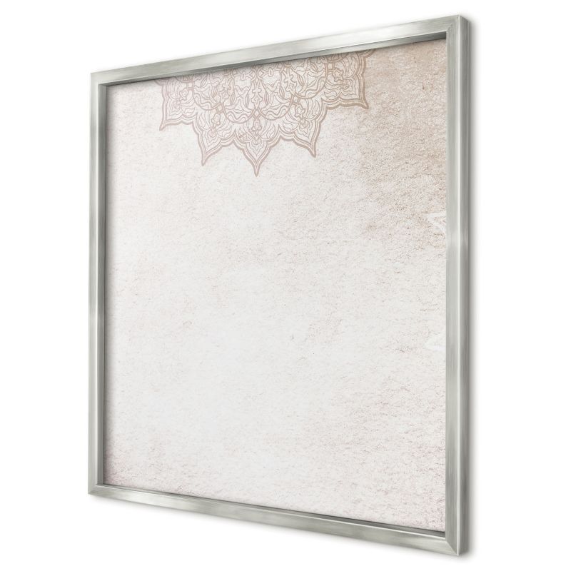 Ozdobna tablica magnetyczna Wallfluent 50x50 Etniczne wzory w srebrnej ramie 1szt