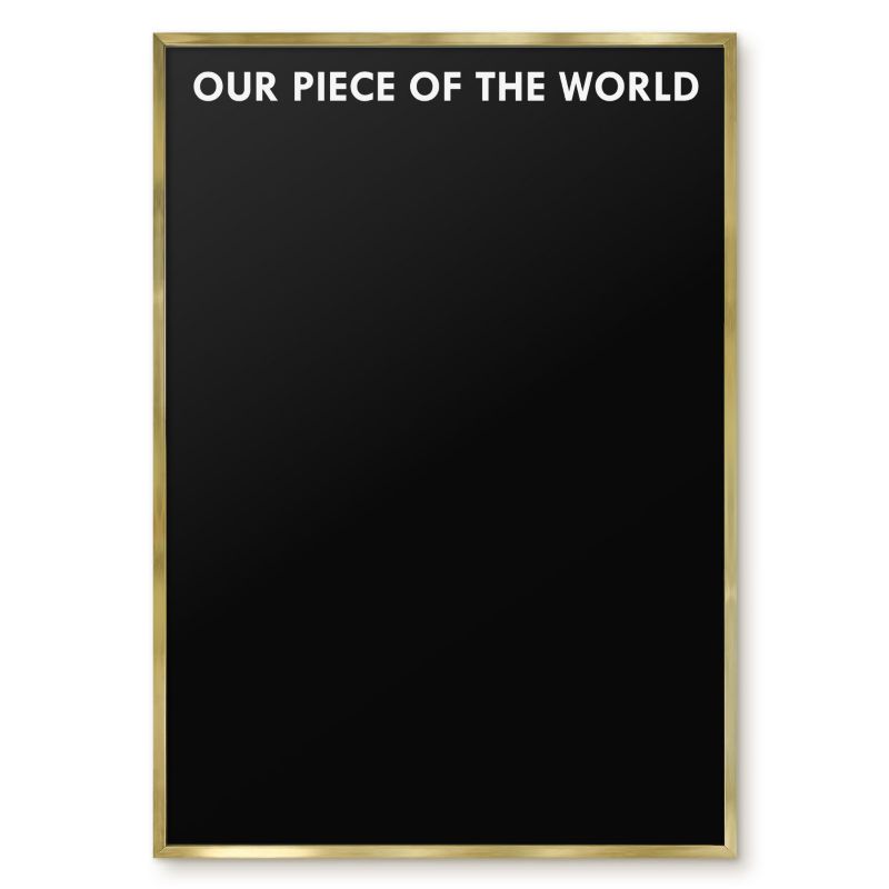 Tablica Magnetyczna W Ramie Tulup 70x100 cm Our piece of the world 7 - Złota rama Do salonu, sypialni 1 szt.