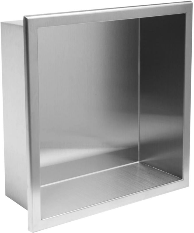Półka wnękowa Rea podtynkowa 30x30x10 cm stal nierdzewna szczotkowana mat 1 szt.