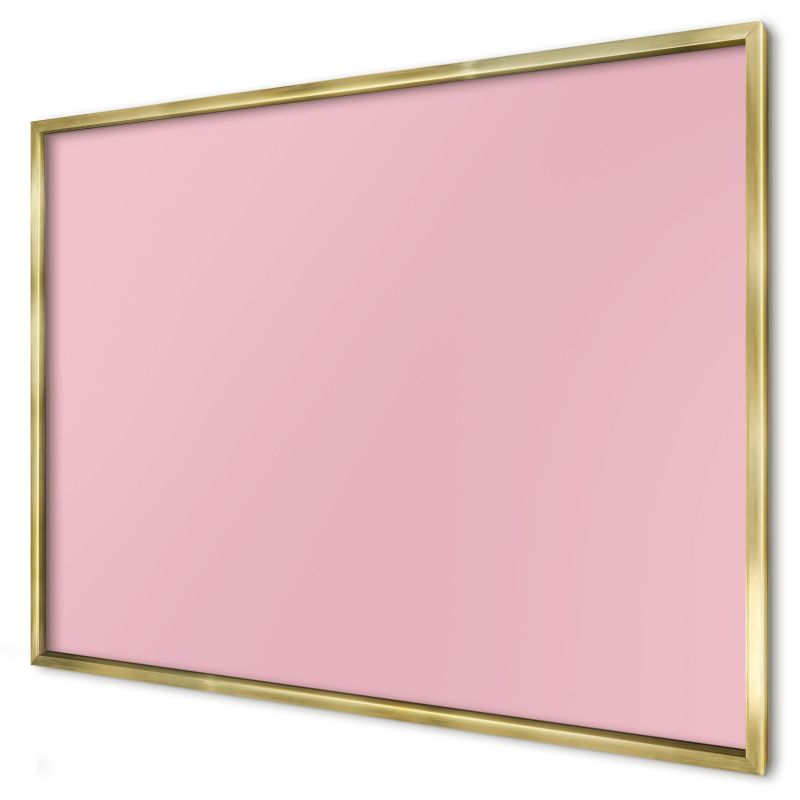 Tablica magnetyczna ozdobna Wallfluent 100x70 Jasny róż w złotej ramie 1szt