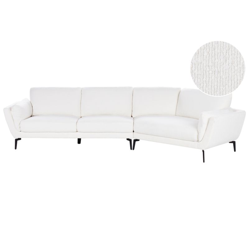 Sofa dla 3 osób Kansseli Boucle Biały 1 szt.