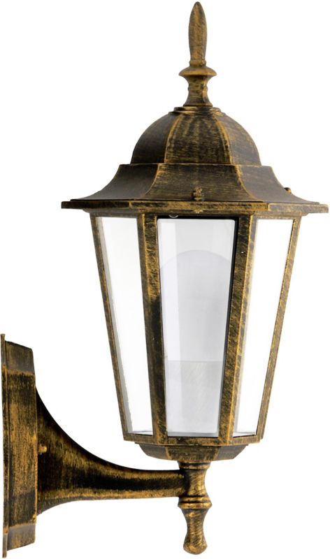 Kinkiet ogrodowy Polux Liguria górny 1 x 60 W E27 patyna
