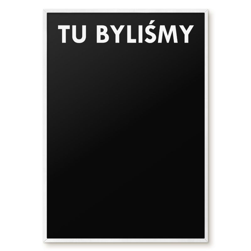 Tablica Magnetyczna W Ramie Tulup 70x100 cm Tu byliśmy 7 - Biała rama Do salonu, sypialni 1 szt.