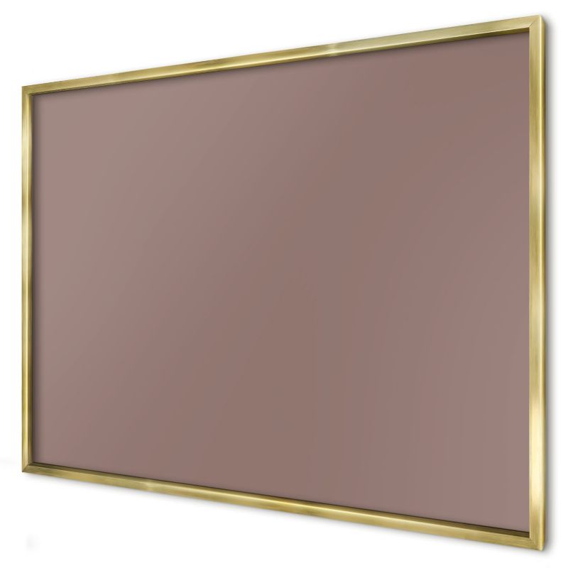 Ozdobna tablica magnetyczna Wallfluent 100x70 Pastelowy brązowy w złotej ramie 1szt