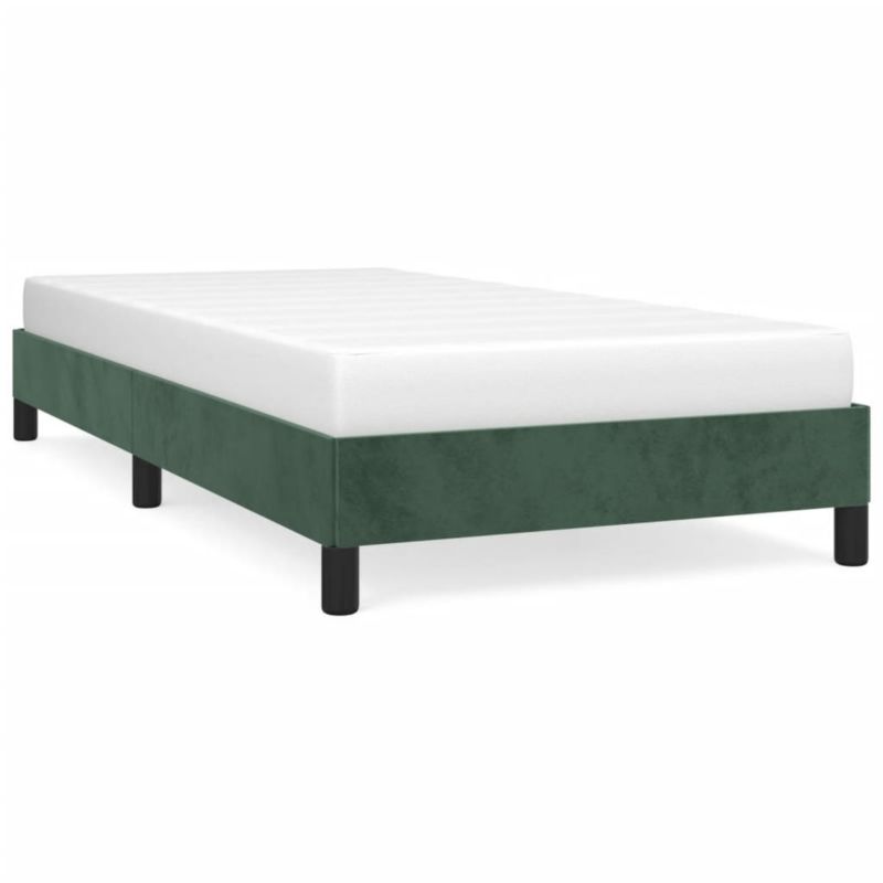 Łóżko tapicerowane WaszeMeble 90x190 cm ciemnozielone WM-346949 1 szt.