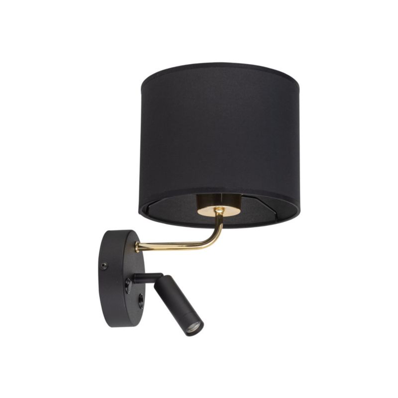 Kinkiet ścienny TK-Lighting Richi czarno-złoty do czytania 2 x E27 x IP20 wym: 33 x 20 x 25 cm - 1 szt.