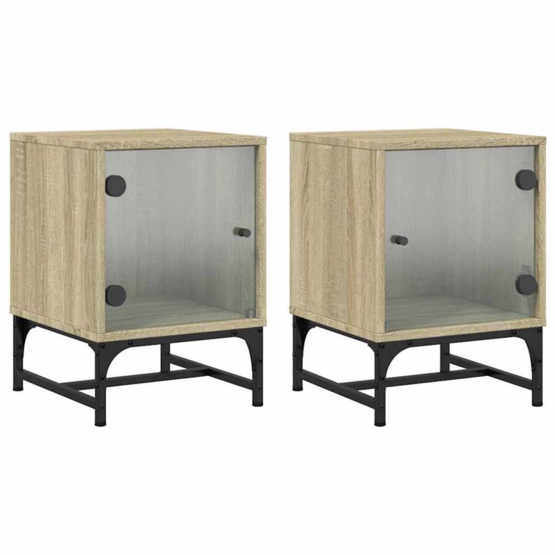 Szafki nocne WaszeMeble dąb sonoma WM-836523 2 szt.