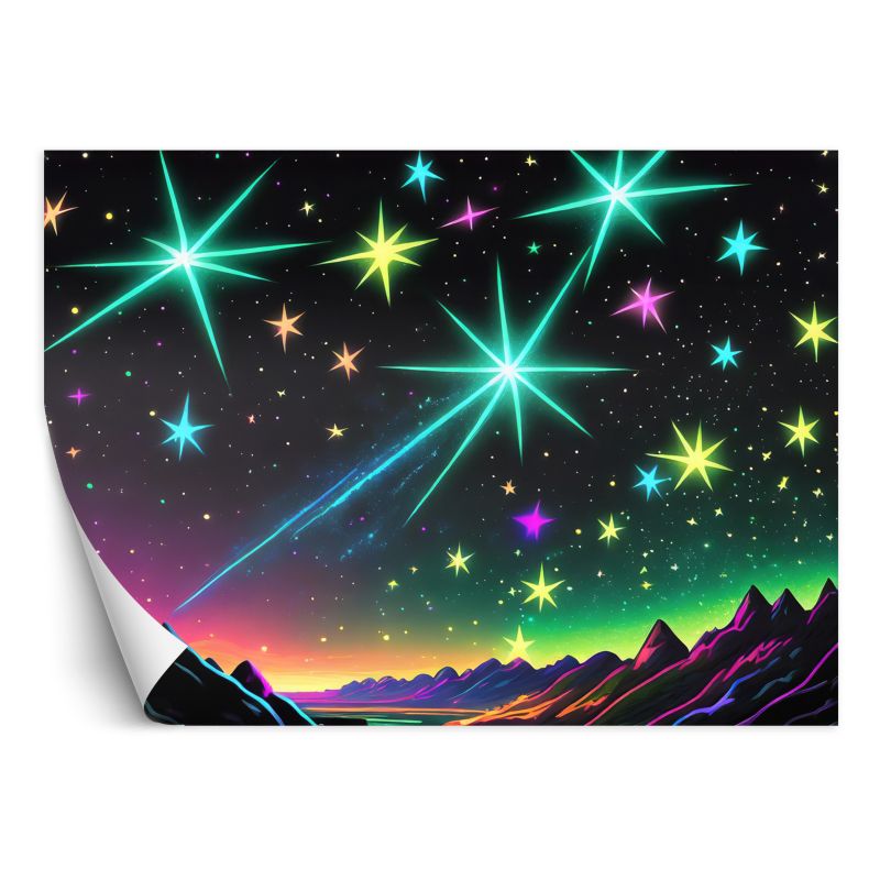 Fototapeta Feeby Aurora Borealis Landscape Neon 100x70 1 szt