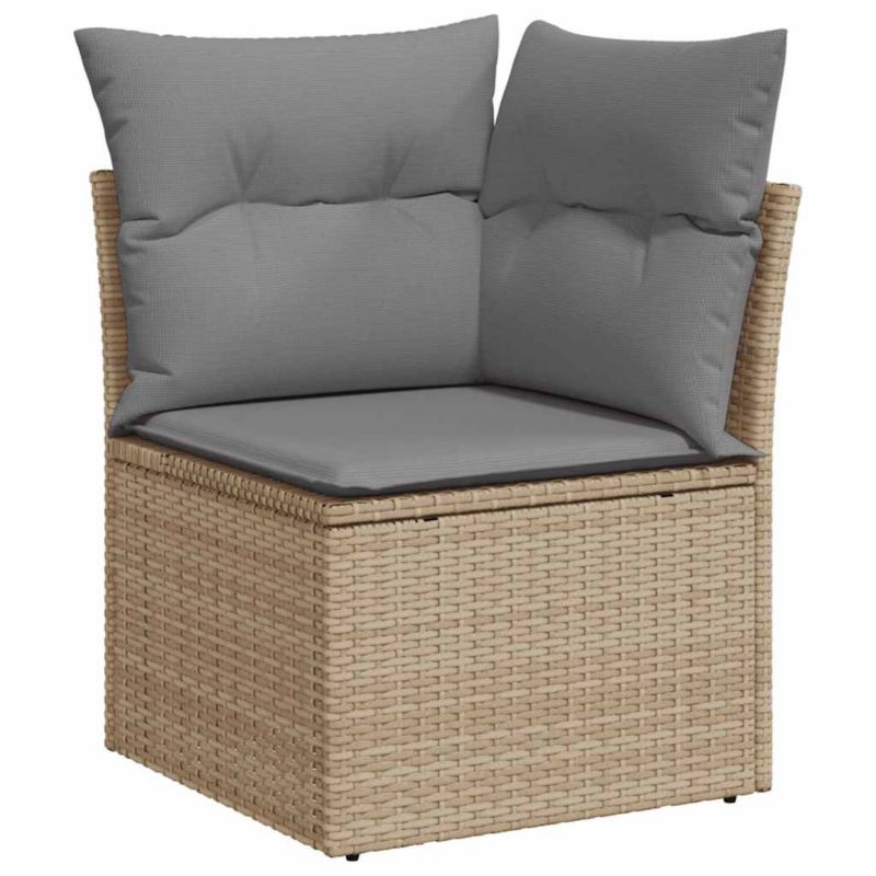 Sofa ogrodowa WaszeMeble z technorattanu beżowa z poduszkami WM-366101 1 szt.