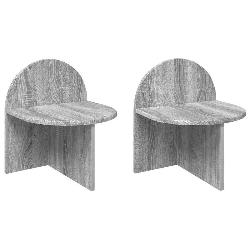 Stoliki nocne WaszeMeble szare WM-8001144 2 szt.