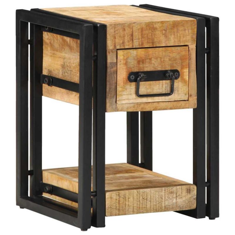 Szafki nocne WaszeMeble drewniane brązowe WM-4016707 2 szt.
