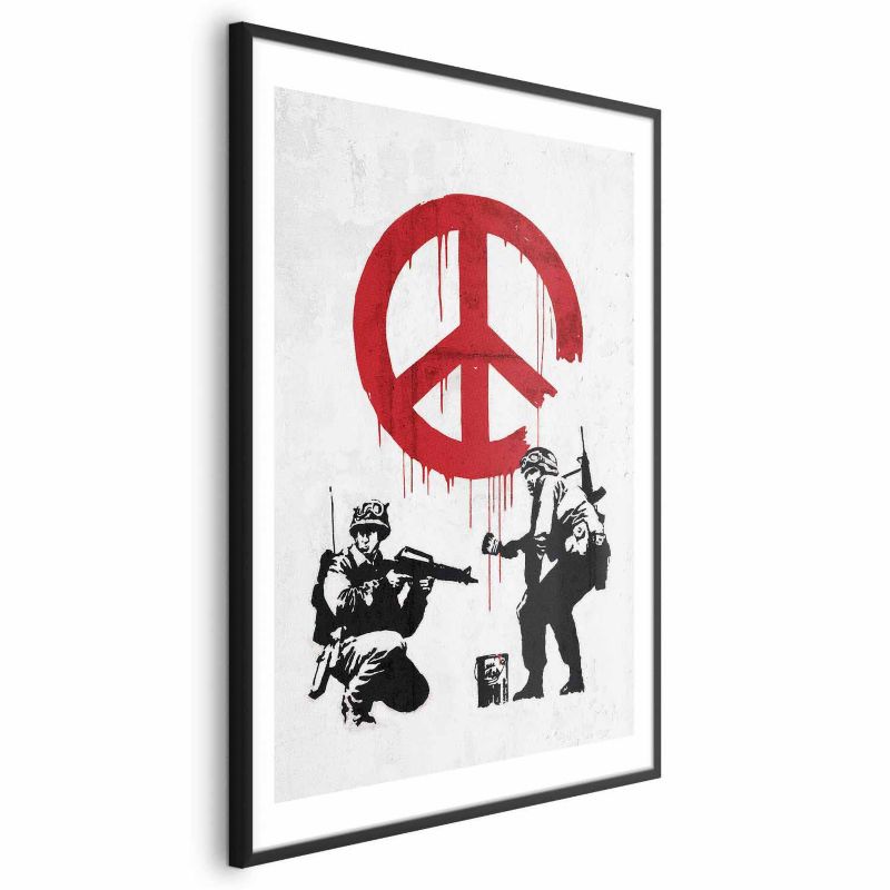 Plakat Artgeist Wojna i pokój 21x30 cm z ramą czarną z marginesem 1 szt
