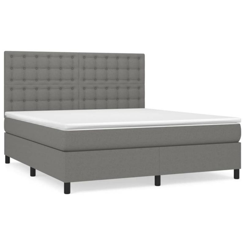 Łóżko kontynentalne WaszeMeble 180x200 cm ciemnoszara WM-3142114 1 szt.